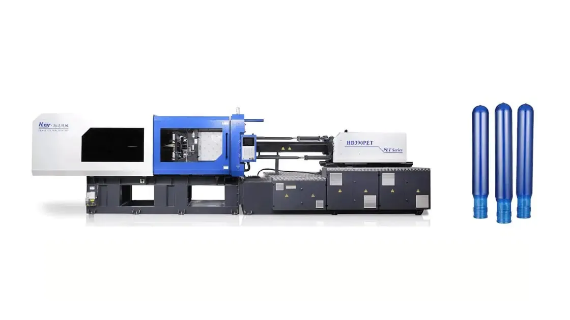 Machine injection PET pr&eacute;formes HDPET