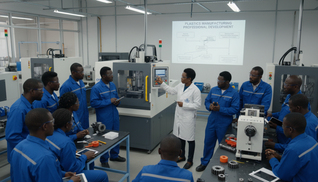 Formation équipe plasturgie Afrique compétences