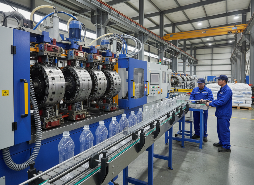 Machine soufflage bouteilles plastique